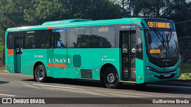 Linave Transportes RJ 146.057 na cidade de Rio de Janeiro, Rio de Janeiro, Brasil, por Guilherme Breda. Número da foto: #12130243.