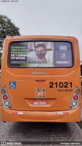 Auto Viação São Braz 21021 na cidade de Curitiba, Paraná, Brasil, por Busologia Gabrielística. Número da foto: #12130373.