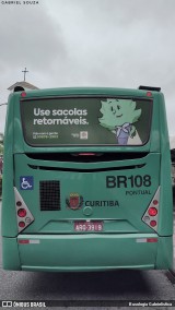Transporte Coletivo Glória BR108 na cidade de Curitiba, Paraná, Brasil, por Busologia Gabrielística. Número da foto: #12131796.