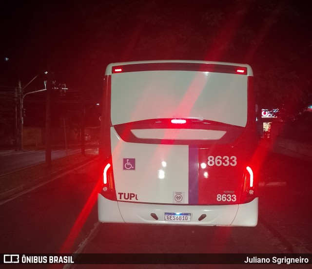 TUPi Transportes Urbanos Piracicaba 8633 na cidade de Piracicaba, São Paulo, Brasil, por Juliano Sgrigneiro. Número da foto: #12133771.