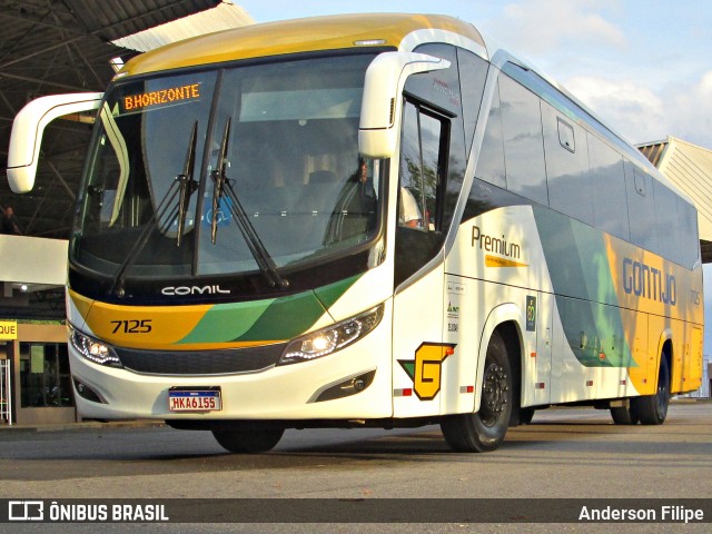 Empresa Gontijo de Transportes 7125 na cidade de Varginha, Minas Gerais, Brasil, por Anderson Filipe. Número da foto: #12132011.