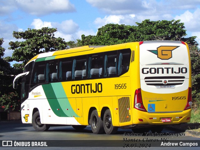 Empresa Gontijo de Transportes 19565 na cidade de Montes Claros, Minas Gerais, Brasil, por Andrew Campos. Número da foto: #12133932.