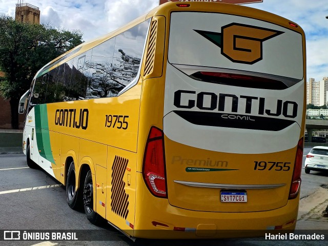 Empresa Gontijo de Transportes 19755 na cidade de Belo Horizonte, Minas Gerais, Brasil, por Hariel Bernades. Número da foto: #12133330.