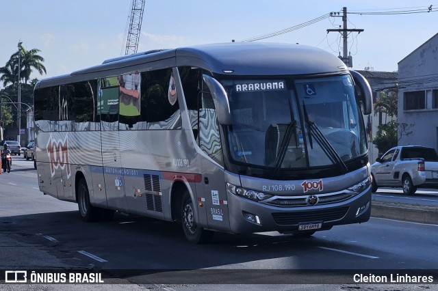 Auto Viação 1001 RJ 108.190 na cidade de Niterói, Rio de Janeiro, Brasil, por Cleiton Linhares. Número da foto: #12132517.