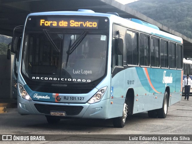 Auto Ônibus Fagundes RJ 101.127 na cidade de Niterói, Rio de Janeiro, Brasil, por Luiz Eduardo Lopes da Silva. Número da foto: #12132131.