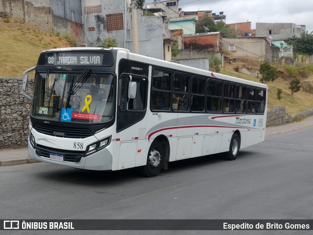 Auto Ônibus Moratense 858 na cidade de Francisco Morato, São Paulo, Brasil, por Espedito de Brito Gomes. Número da foto: #12132612.