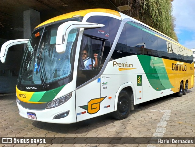 Empresa Gontijo de Transportes 19755 na cidade de Belo Horizonte, Minas Gerais, Brasil, por Hariel Bernades. Número da foto: #12133327.