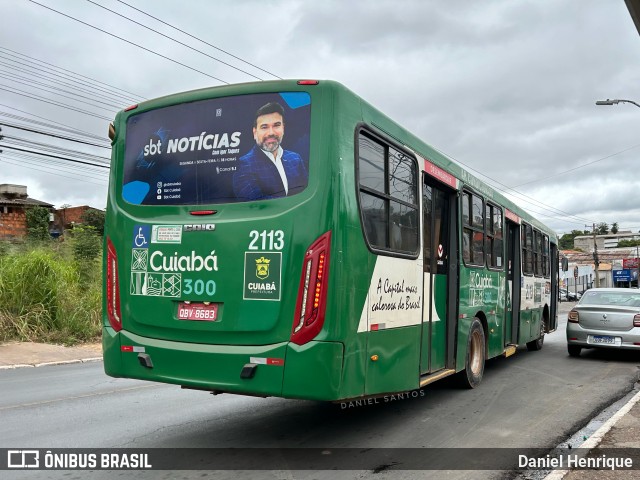 Rápido Cuiabá Transporte Urbano 2113 na cidade de Cuiabá, Mato Grosso, Brasil, por Daniel Henrique. Número da foto: #12132217.