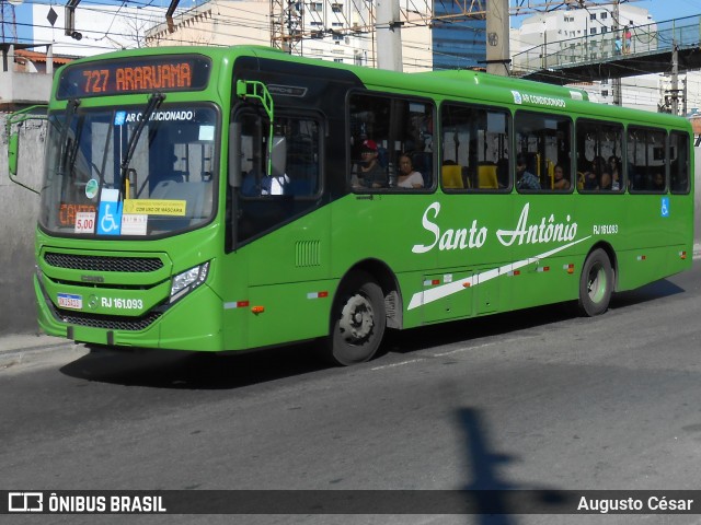 Transportes Santo Antônio RJ 161.093 na cidade de Duque de Caxias, Rio de Janeiro, Brasil, por Augusto César. Número da foto: #12132822.