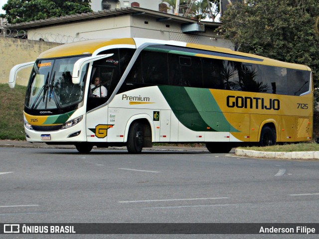 Empresa Gontijo de Transportes 7125 na cidade de Varginha, Minas Gerais, Brasil, por Anderson Filipe. Número da foto: #12132013.