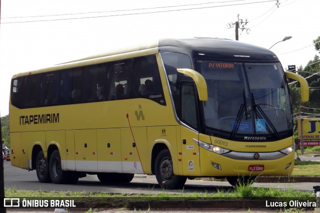 Viação Itapemirim 60093 na cidade de Guarapari, Espírito Santo, Brasil, por Lucas Oliveira. Número da foto: #12132604.