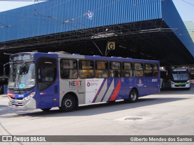 Next Mobilidade - ABC Sistema de Transporte 81.411 na cidade de Santo André, São Paulo, Brasil, por Gilberto Mendes dos Santos. Número da foto: #12131995.