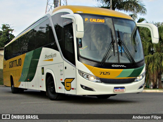 Empresa Gontijo de Transportes 7125 na cidade de Varginha, Minas Gerais, Brasil, por Anderson Filipe. Número da foto: #12132014.