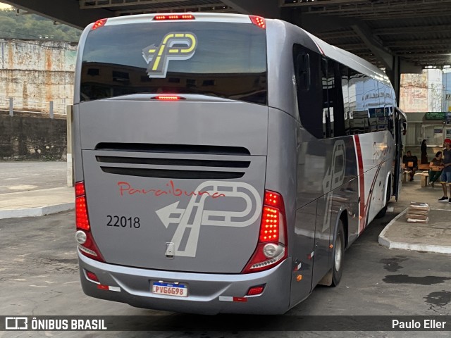 Paraibuna Transportes 22018 na cidade de Manhumirim, Minas Gerais, Brasil, por Paulo Eller. Número da foto: #12132263.