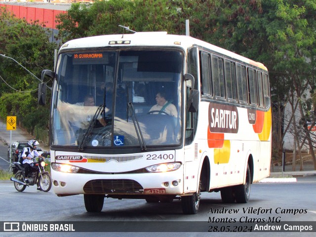 Saritur - Santa Rita Transporte Urbano e Rodoviário 22400 na cidade de Montes Claros, Minas Gerais, Brasil, por Andrew Campos. Número da foto: #12133939.