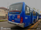BR Mobilidade Baixada Santista 7813 na cidade de Santos, São Paulo, Brasil, por Jean Gu. Número da foto: #:id.