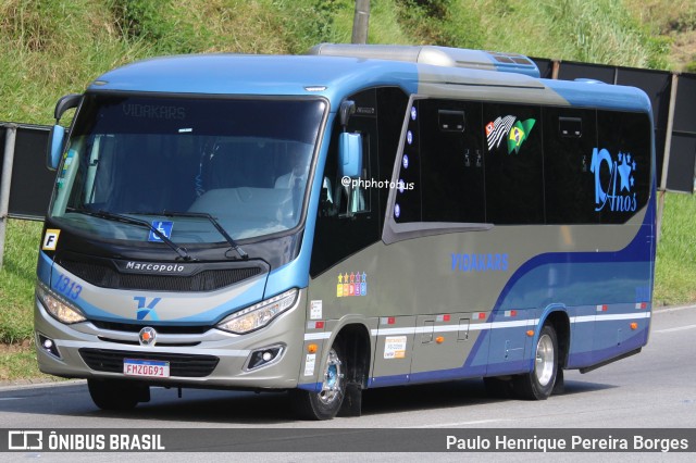 Vidakars Transportes e Turismo 1313 na cidade de Piraí, Rio de Janeiro, Brasil, por Paulo Henrique Pereira Borges. Número da foto: #12070596.