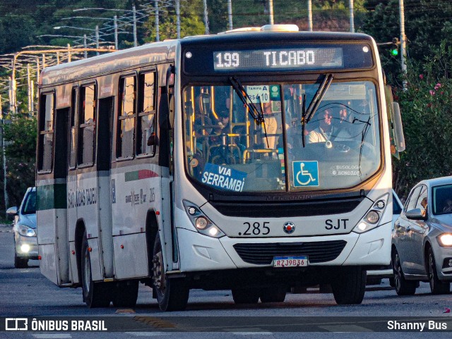 SJT - São Judas Tadeu 285 na cidade de Cabo de Santo Agostinho, Pernambuco, Brasil, por Shanny Bus. Número da foto: #12068488.