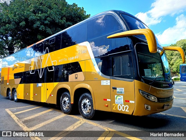 Viação Motta 21002 na cidade de Itaúna, Minas Gerais, Brasil, por Hariel Bernades. Número da foto: #12070201.