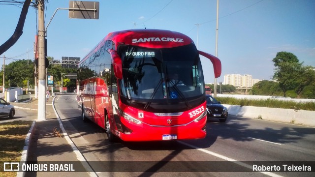 Viação Santa Cruz 33523 na cidade de São Paulo, São Paulo, Brasil, por Roberto Teixeira. Número da foto: #12069765.