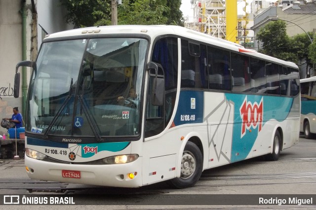 Auto Viação 1001 RJ 108.418 na cidade de Rio de Janeiro, Rio de Janeiro, Brasil, por Rodrigo Miguel. Número da foto: #12068978.
