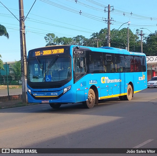 JTP Transportes - COM Porto Velho 02.216 na cidade de Porto Velho, Rondônia, Brasil, por João Sales Vitor. Número da foto: #12069529.