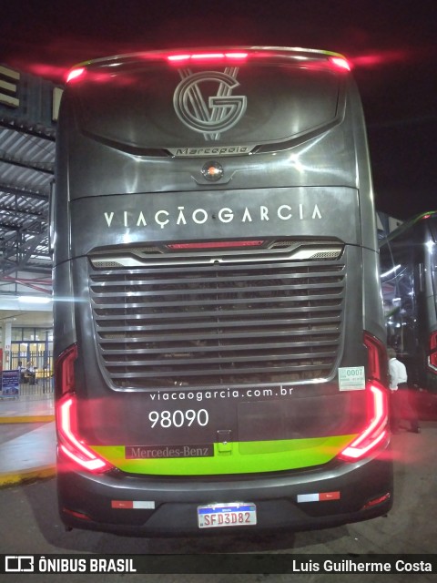Viação Garcia 98090 na cidade de Presidente Prudente, São Paulo, Brasil, por Luis Guilherme Costa. Número da foto: #12070131.