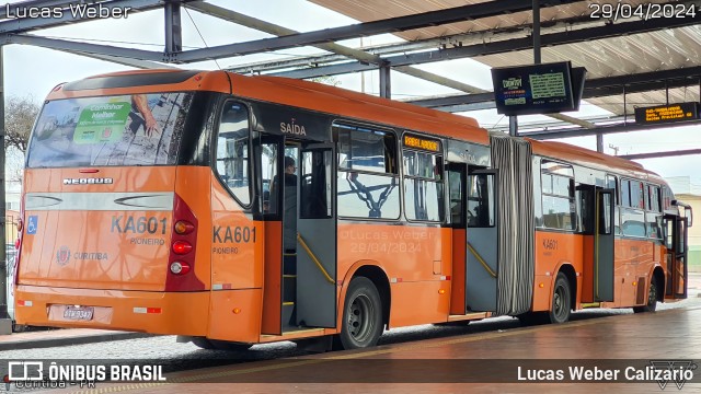 Viação Tamandaré KA601 na cidade de Curitiba, Paraná, Brasil, por Lucas Weber Calizario. Número da foto: #12068832.