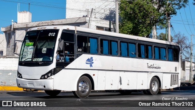 Autobuses Teotihuacan 012 na cidade de Gustavo A. Madero, Ciudad de México, México, por Omar Ramírez Thor2102. Número da foto: #12069642.