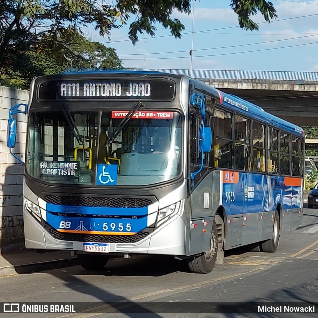 BB Transportes e Turismo 5955 na cidade de Jandira, São Paulo, Brasil, por Michel Nowacki. Número da foto: #12069346.