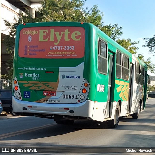 BBTT - Benfica Barueri Transporte e Turismo 00693 na cidade de Jandira, São Paulo, Brasil, por Michel Nowacki. Número da foto: #12069348.