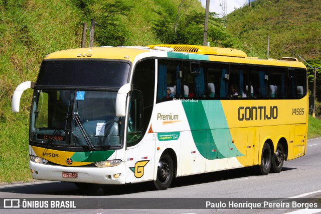 Empresa Gontijo de Transportes 14585 na cidade de Piraí, Rio de Janeiro, Brasil, por Paulo Henrique Pereira Borges. Número da foto: #12070588.