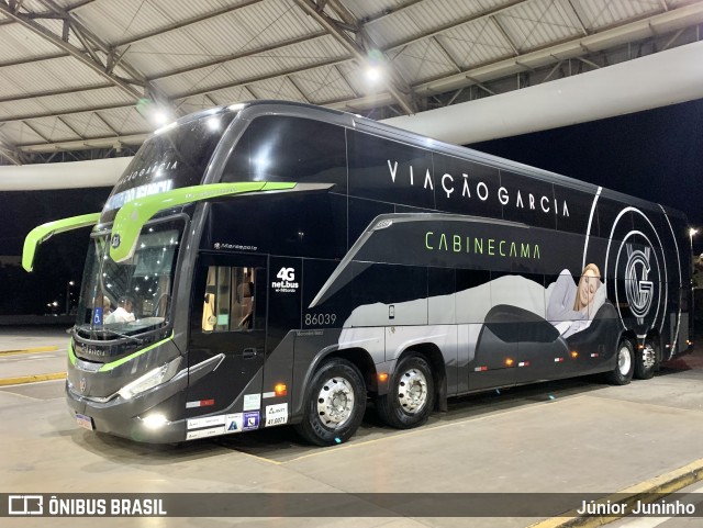 Viação Garcia 86039 na cidade de Marília, São Paulo, Brasil, por Júnior Juninho. Número da foto: #12070535.