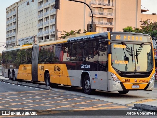 Mobi Rio E902060 na cidade de Rio de Janeiro, Rio de Janeiro, Brasil, por Jorge Gonçalves. Número da foto: #12069694.