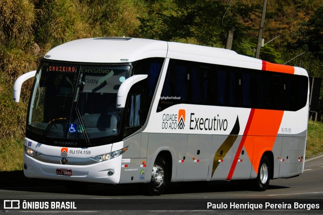 Viação Cidade do Aço RJ 174.159 na cidade de Piraí, Rio de Janeiro, Brasil, por Paulo Henrique Pereira Borges. Número da foto: #12135710.