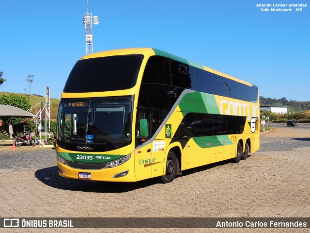 Empresa Gontijo de Transportes 23035 na cidade de João Monlevade, Minas Gerais, Brasil, por Antonio Carlos Fernandes. Número da foto: #12134706.