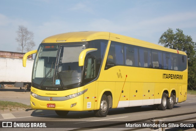 Viação Itapemirim 60011 na cidade de Paracambi, Rio de Janeiro, Brasil, por Marlon Mendes da Silva Souza. Número da foto: #12134613.