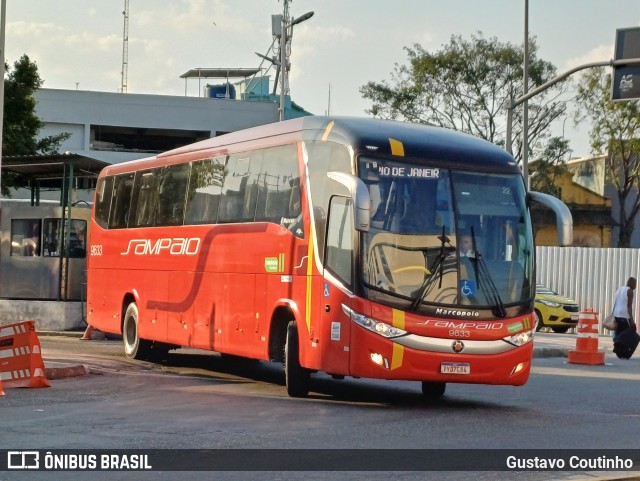 Viação Sampaio 9633 na cidade de Rio de Janeiro, Rio de Janeiro, Brasil, por Gustavo Coutinho. Número da foto: #12135345.