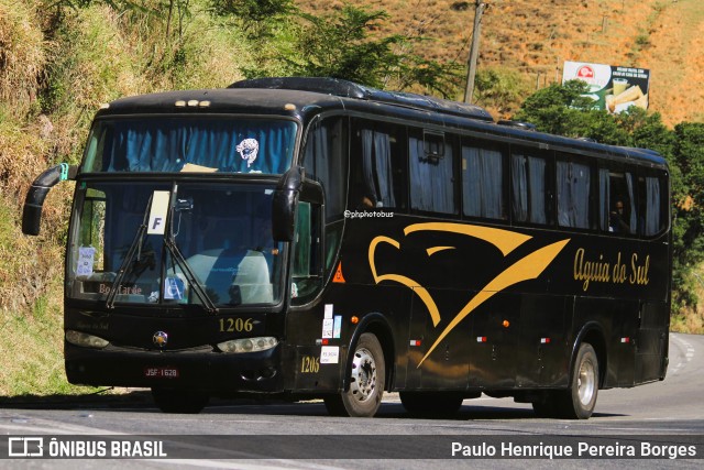 Águia do Sul Turismo 1206 na cidade de Piraí, Rio de Janeiro, Brasil, por Paulo Henrique Pereira Borges. Número da foto: #12135755.