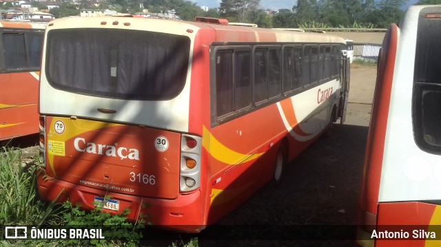 Empresa Caraça Transportes e Turismo 3166 na cidade de Santa Bárbara, Minas Gerais, Brasil, por Antonio Silva. Número da foto: #12136505.