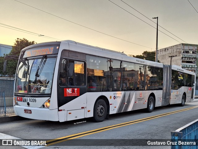 Next Mobilidade - ABC Sistema de Transporte 8209 na cidade de São Paulo, São Paulo, Brasil, por Gustavo Cruz Bezerra. Número da foto: #12134764.