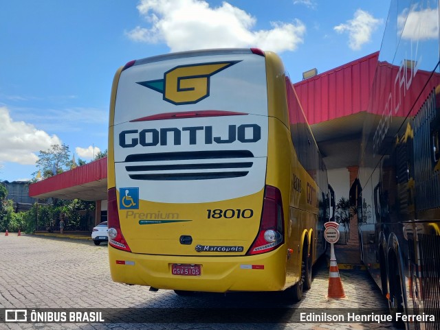 Empresa Gontijo de Transportes 18010 na cidade de Limeira, São Paulo, Brasil, por Edinilson Henrique Ferreira. Número da foto: #12135091.
