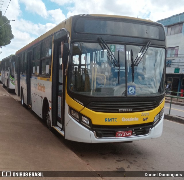HP Transportes Coletivos 20019 na cidade de Goiânia, Goiás, Brasil, por Daniel Domingues. Número da foto: #12136386.