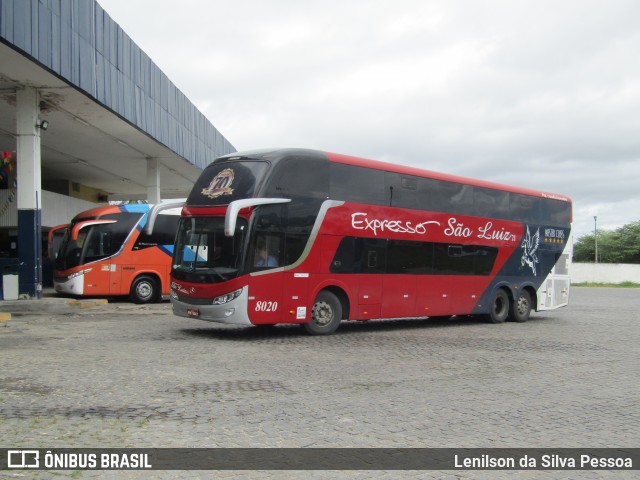 Expresso São Luiz 8020 na cidade de Caruaru, Pernambuco, Brasil, por Lenilson da Silva Pessoa. Número da foto: #12135625.