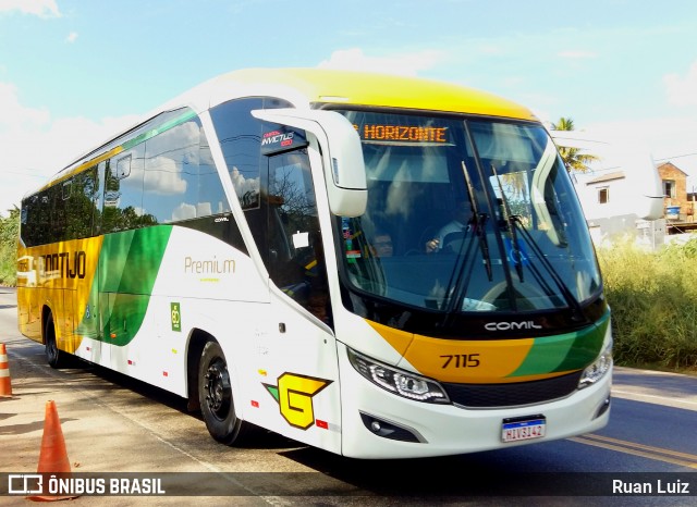 Empresa Gontijo de Transportes 7115 na cidade de Santa Luzia, Minas Gerais, Brasil, por Ruan Luiz. Número da foto: #12136075.