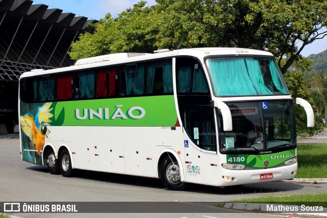 Empresa União de Transportes 4180 na cidade de Florianópolis, Santa Catarina, Brasil, por Matheus Souza. Número da foto: #12136507.