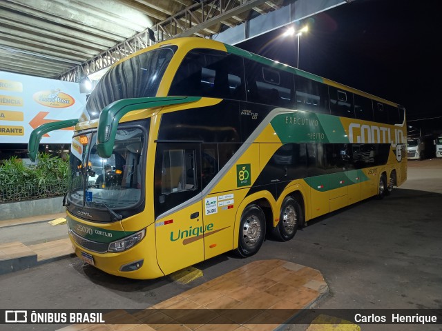 Empresa Gontijo de Transportes 25070 na cidade de Catalão, Goiás, Brasil, por Carlos  Henrique. Número da foto: #12138149.