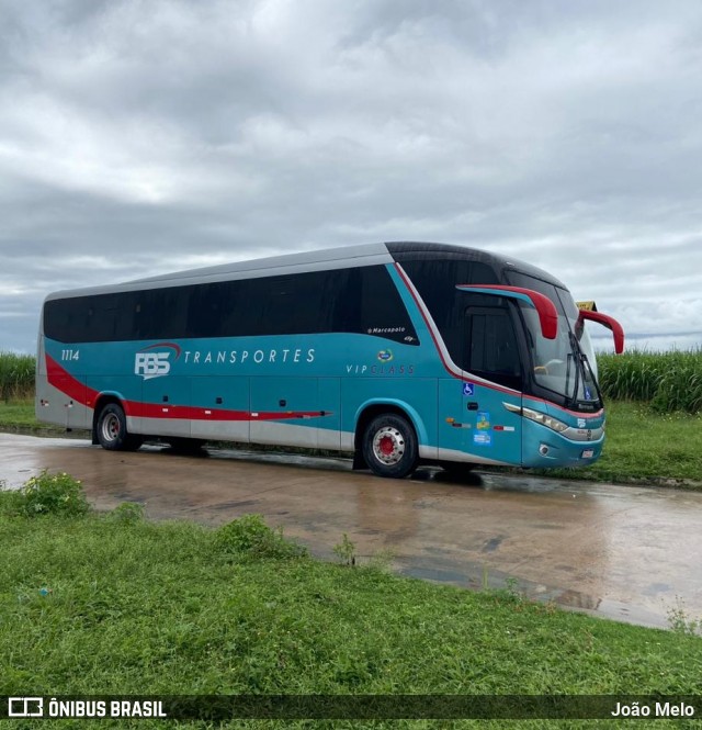 RBS Transporte e Turismo 1114 na cidade de Pilar, Alagoas, Brasil, por João Melo. Número da foto: #12137851.