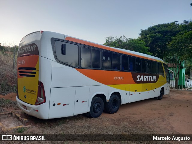 Saritur - Santa Rita Transporte Urbano e Rodoviário 26990 na cidade de Divinolândia de Minas, Minas Gerais, Brasil, por Marcelo Augusto. Número da foto: #12137711.