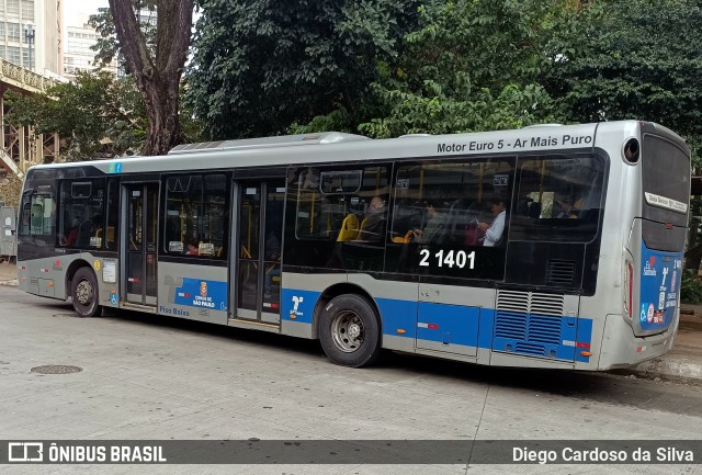 Sambaíba Transportes Urbanos 2 1401 na cidade de São Paulo, São Paulo, Brasil, por Diego Cardoso da Silva. Número da foto: #12136748.